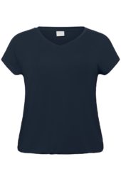 Kaffe Curve KCjena V-neck T-shirt, marineblå