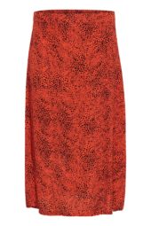 Kaffe Curve KCaliana Skirt, oransje/leo