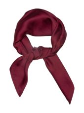 Intex Skandia skjerf ensfarget 70x70 cm, vinrød