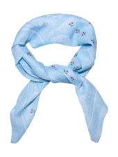 Intex Skandia skjerf m/kirsebær 58x58cm, blå