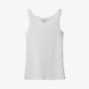 Bread & Boxers Tank cotton-stretch, hvit