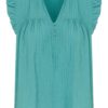 Kaffe KAliany Via Blouse, sjøgrønn
