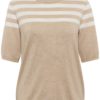 Kaffe KAlizza Striped Knit, beige