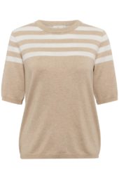 Kaffe KAlizza Striped Knit, beige