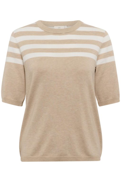Kaffe KAlizza Striped Knit, beige