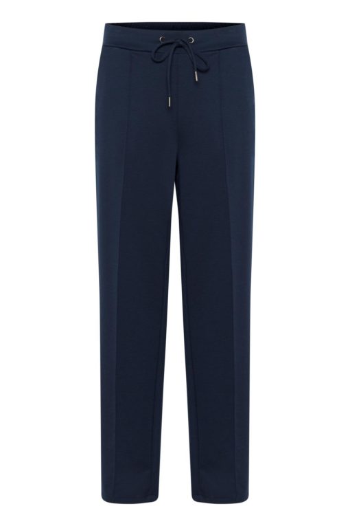 Kaffe KAjenny Straight Pants, marineblå