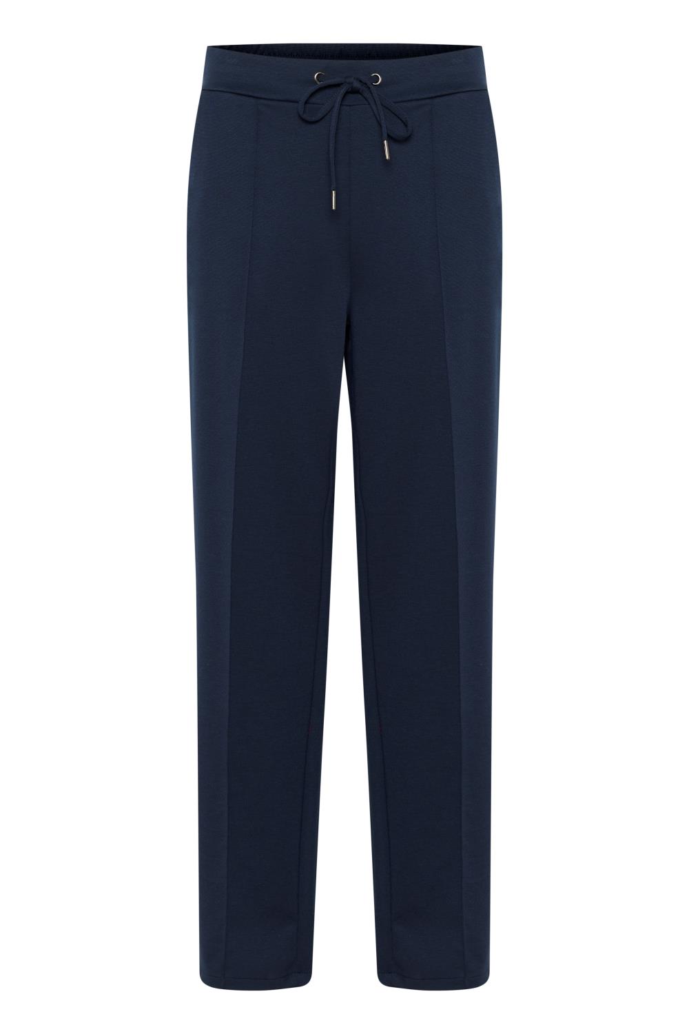 Kaffe KAjenny Straight Pants, marineblå