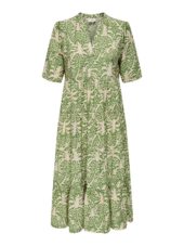 JDY Troya Life 2/4 Midi Dress, grønn/mønster