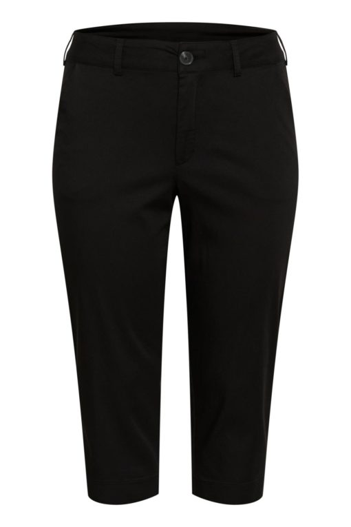 Kaffe Curve KCleana Capri Pants, sort