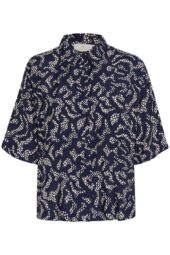 Kaffe KAbarton Shirt, mariblå mønstret