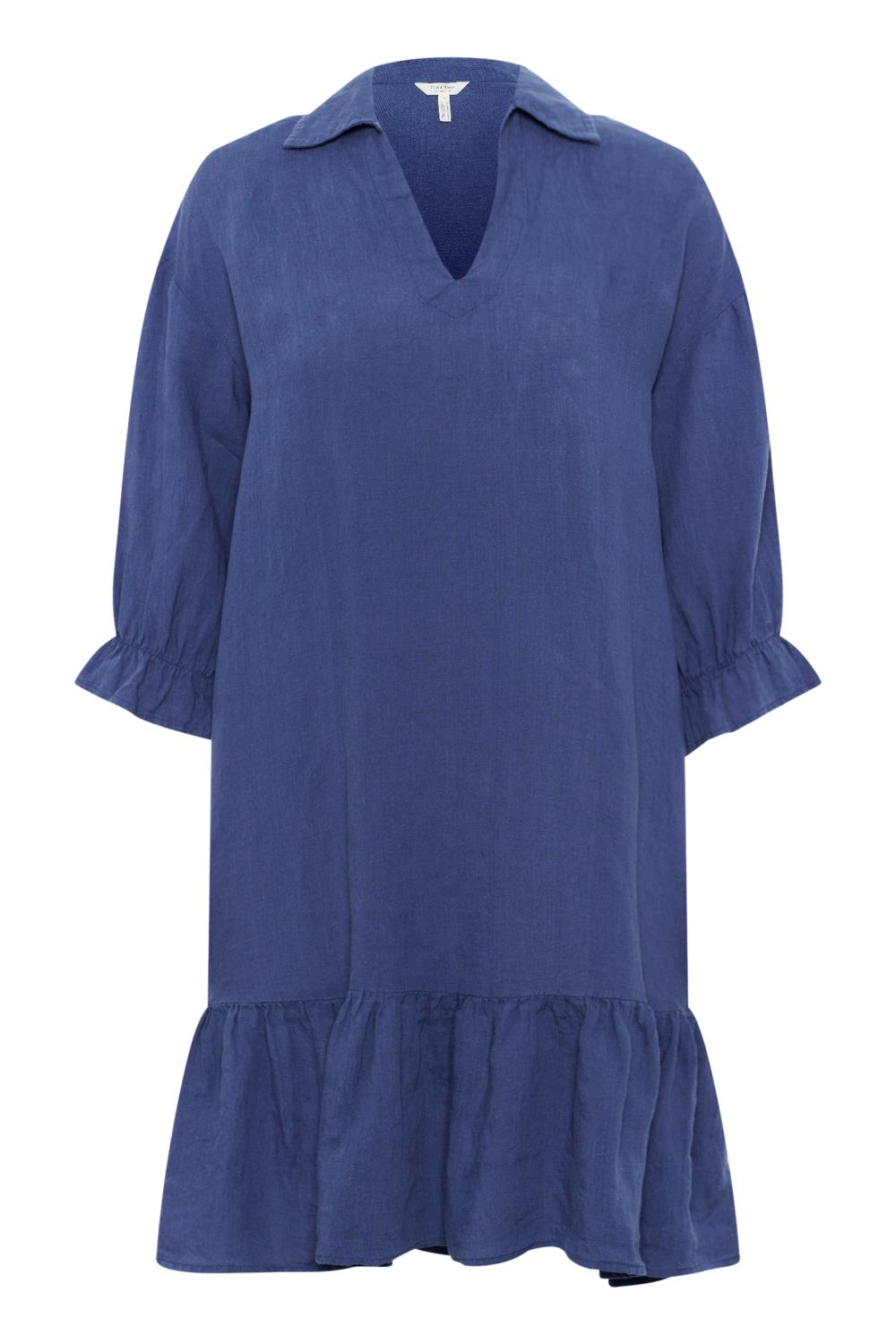 Part Two  Regitze Dress, blå lin