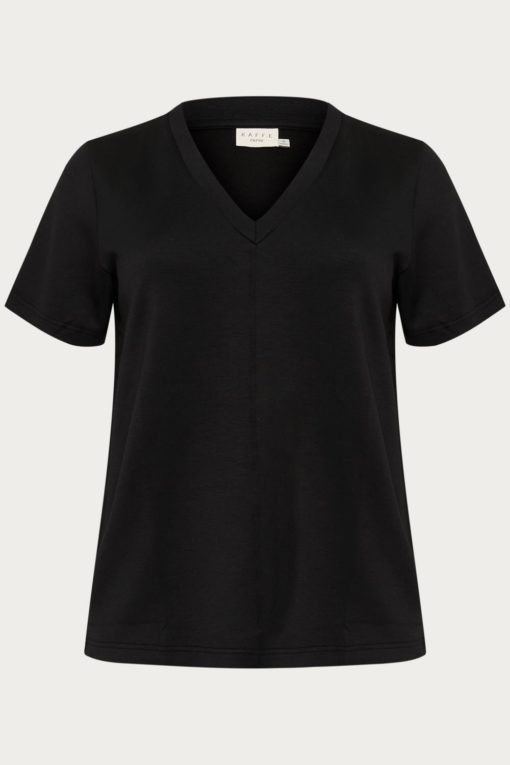 Kaffe Curve KCannita T-shirt, sort