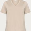 Kaffe Curve KCannita T-shirt, beige