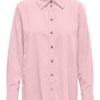JDY Say L/S linen blend loose shirt, rosa