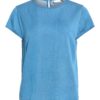 Vila ViBista C/S O-neck Top, blå denim