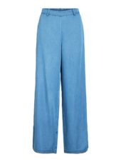 Vila ViBista HW Wide Pants, blå denim
