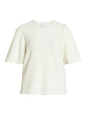 Vila ViHeba O-neck 2/4 Top, offwhite