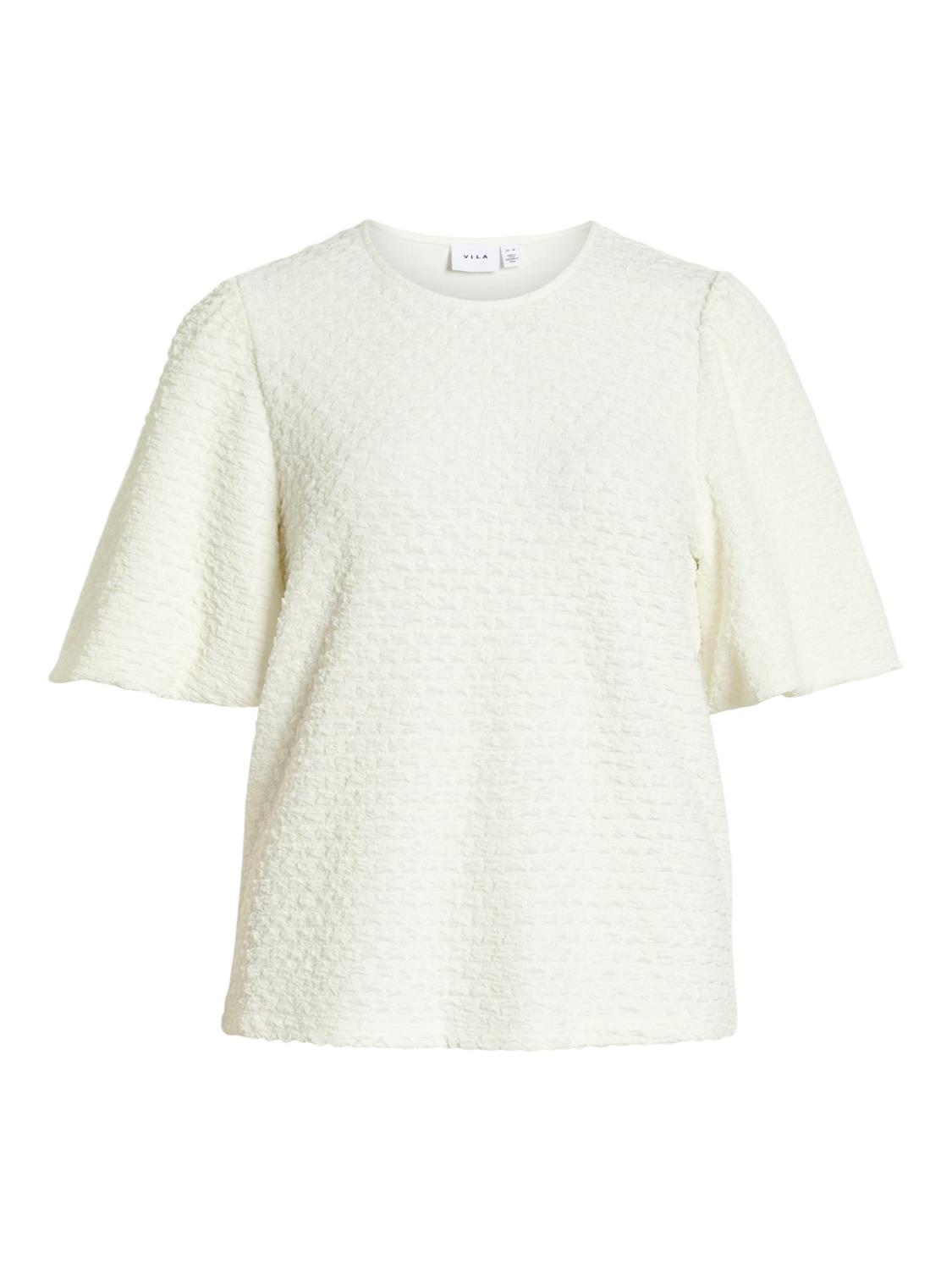 Vila ViHeba O-neck 2/4 Top, offwhite