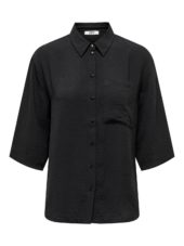 JDY Divya Life 3/4 Loose Shirt, sort