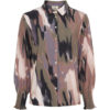 Isay Gyta Smock Blouse, khaki/rosa