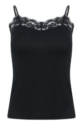 Kaffe KAomi Top, singlett med blonde, sort