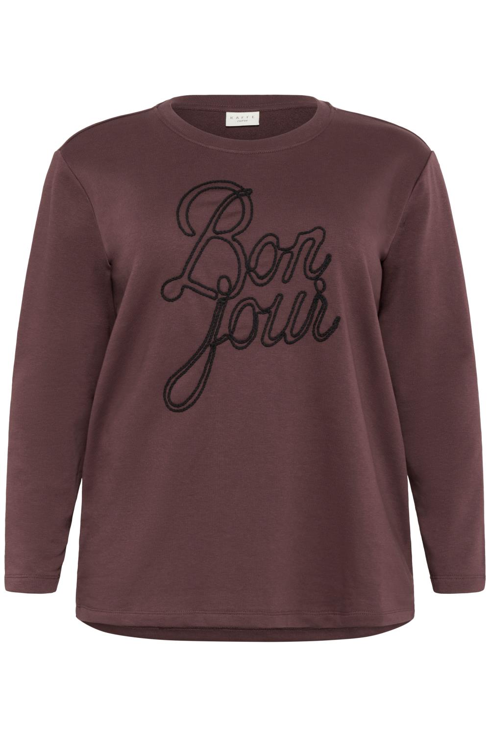 Kaffe Curve KCberla Sweatshirt, burgunder/brun