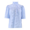 Continue Arianna ss Blouse, blå stripe