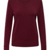 JDY Malou L/S Button Pullover knt, burgunder