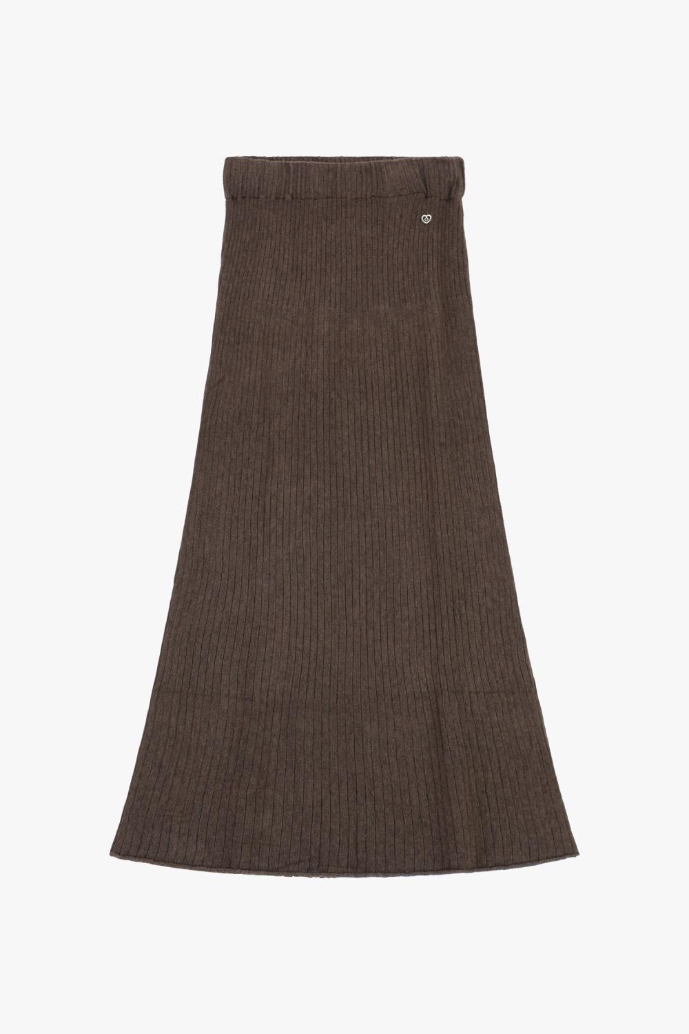 Please Skirt knitted, onesize, brun