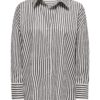 JDY Vesper l/s Loose Shirt, stripet