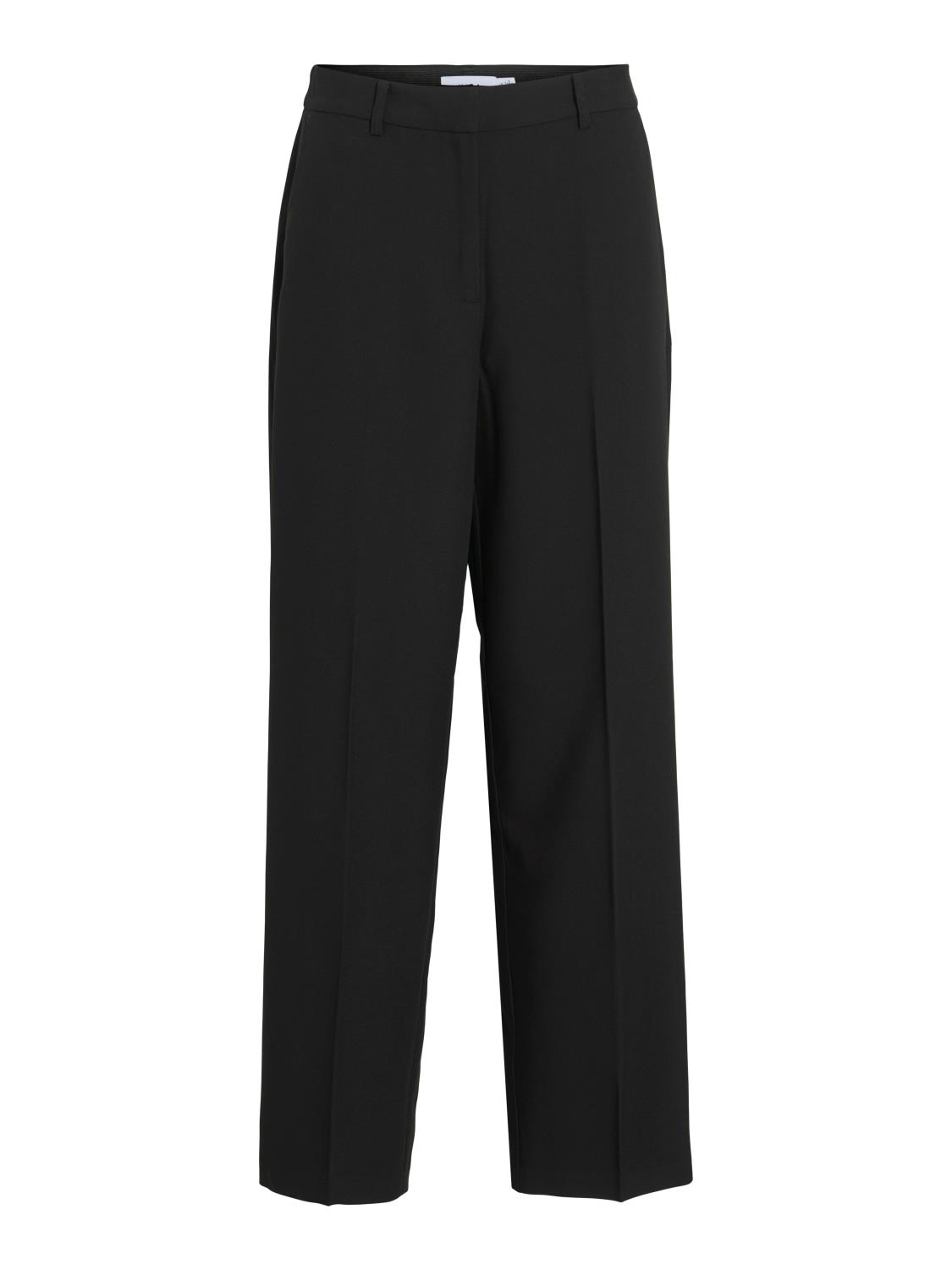Vila ViSiffe HW Straight Pants, sort