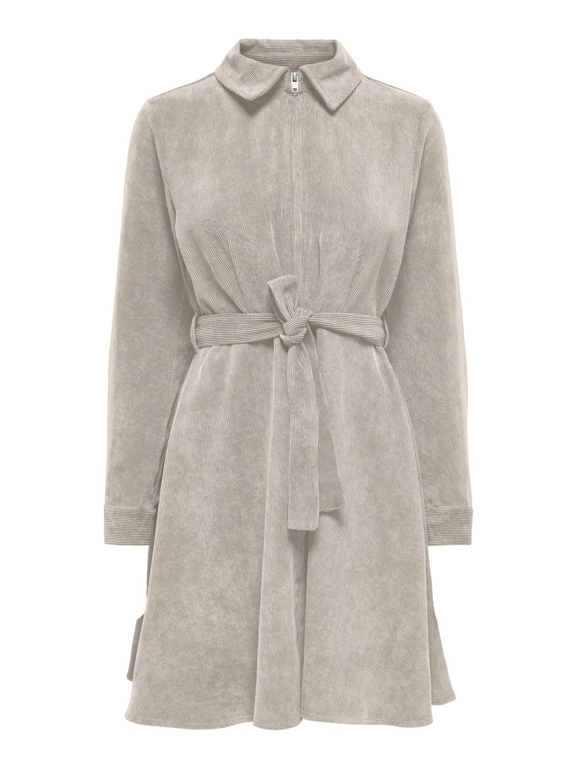 JDY Ulla Ohio L/S Dress, kordfløyel beige