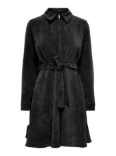 JDY Ulla Ohio L/S Dress, kordfløyel sort