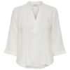 JDY Lucy Life 3/4 Top wvn, hvit