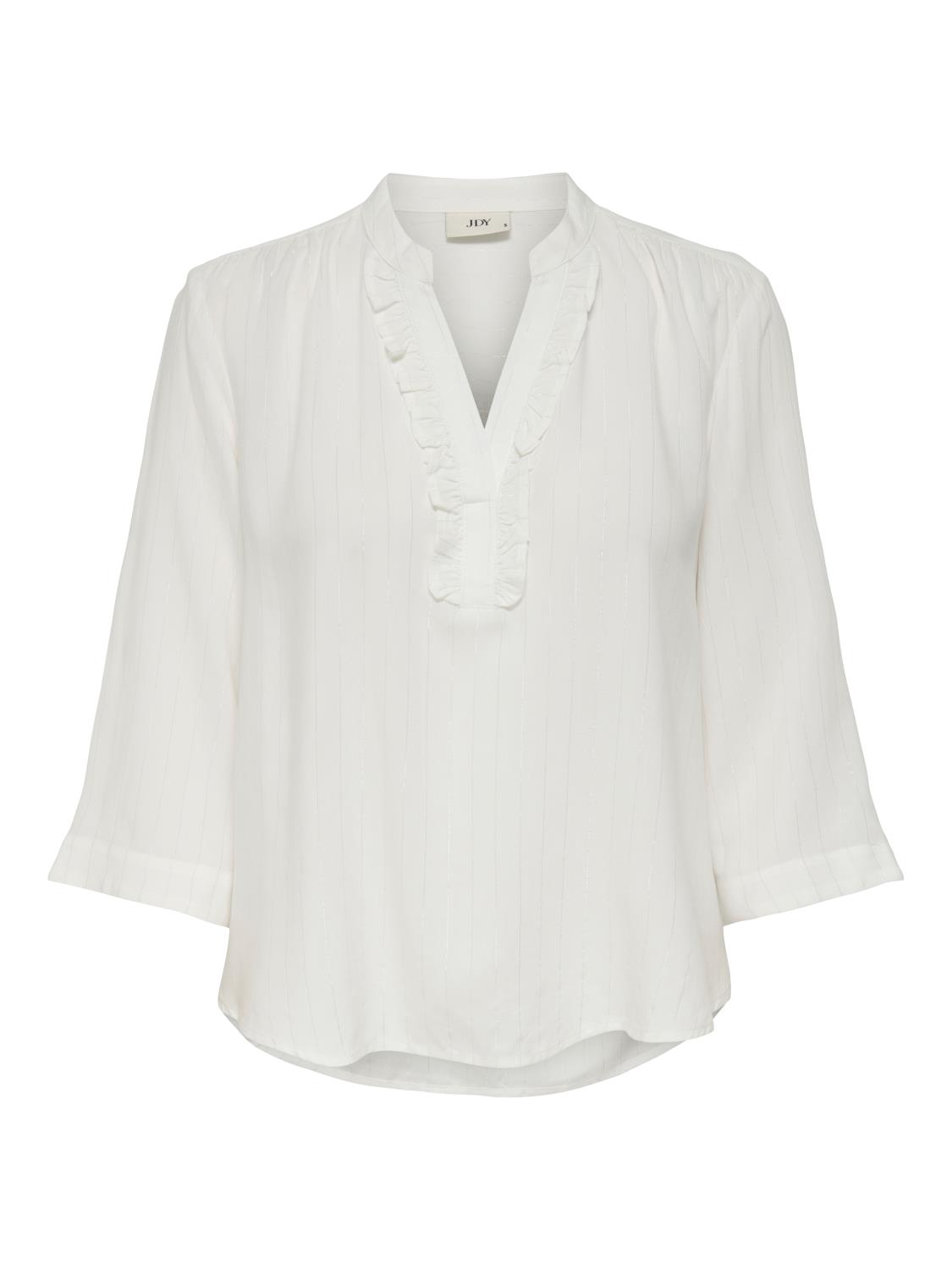 JDY Lucy Life 3/4 Top wvn, hvit