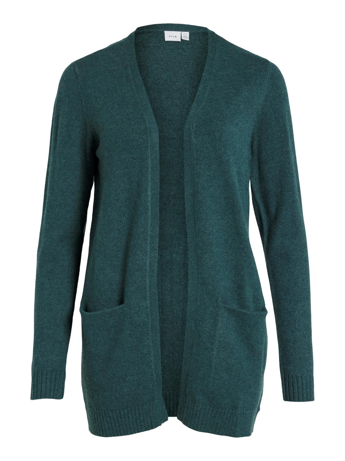 Vila Viril Open L/S Knit Cardigan, grønn