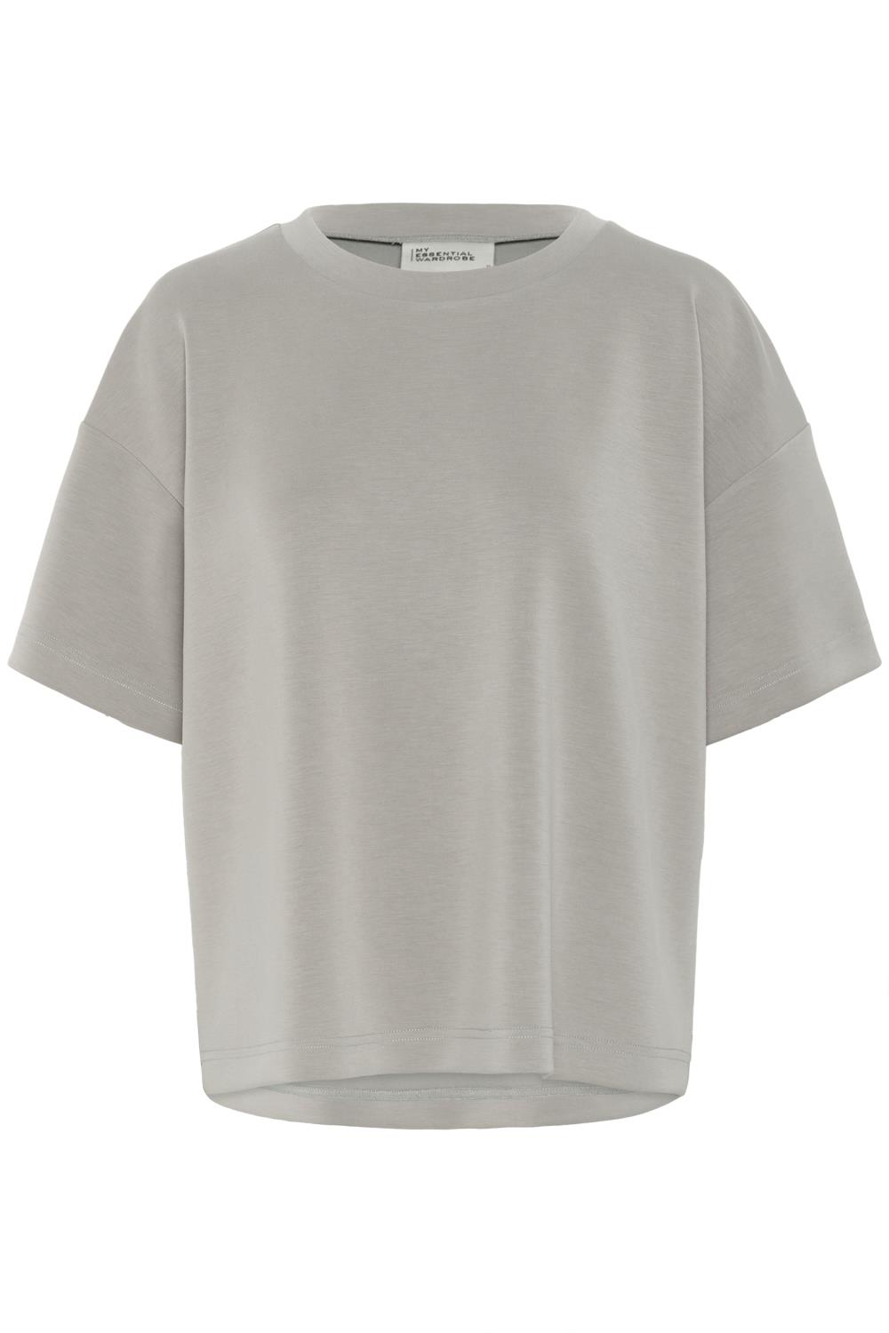 My Essential Wardrobe Helle EMB Boxy Tee, mosegrønn