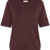 Kaffe KAlizza Boatneck Pullover, burgunder