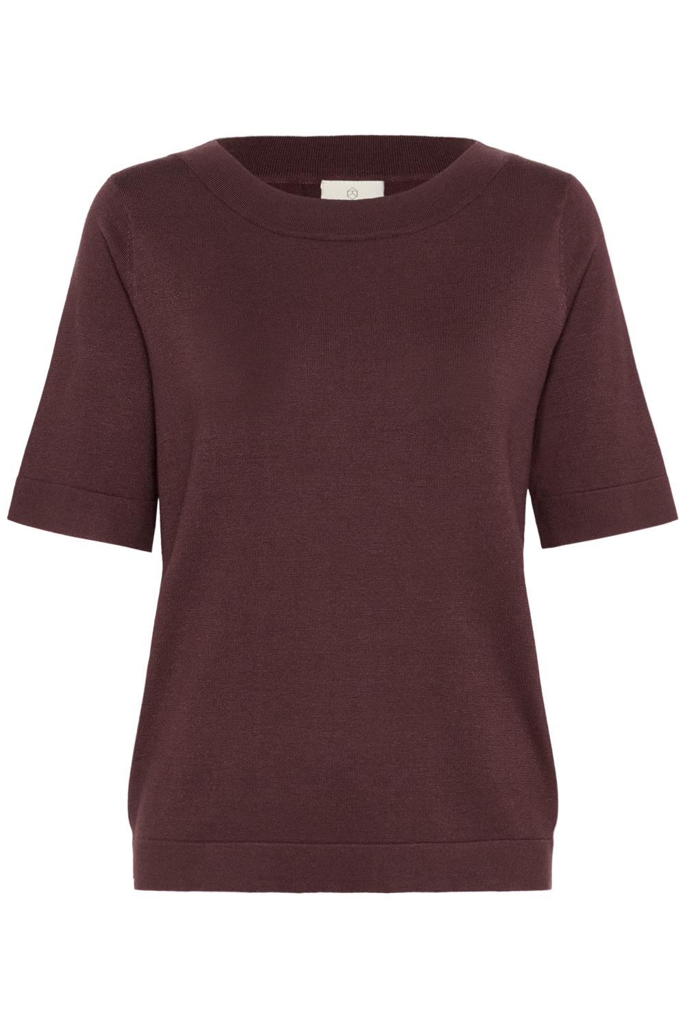 Kaffe KAlizza Boatneck Pullover, burgunder
