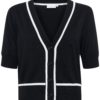 Kaffe KAmally Cardigan, sort/hvit
