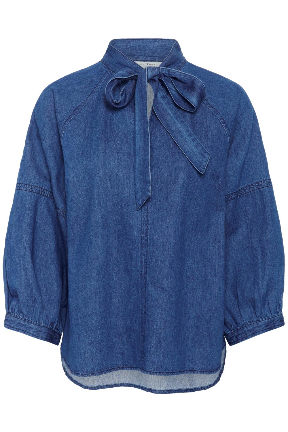 Part Two Sassi Shirt, denimblå
