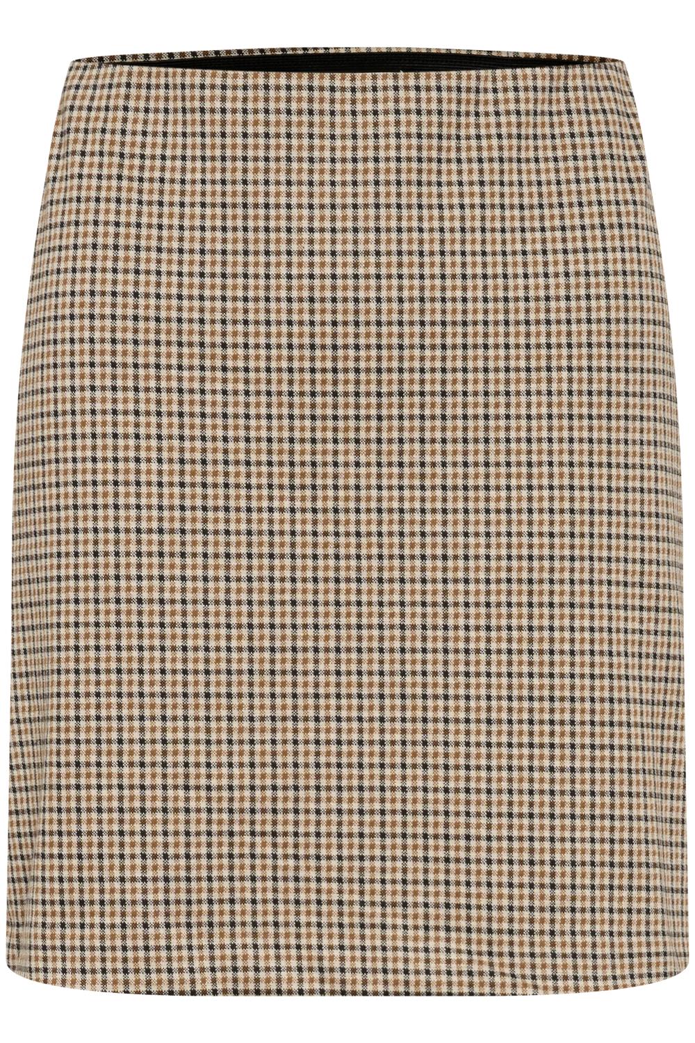Part Two Corinne Skirt, brun/ruter