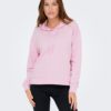 JDY Amalfi Life L/S Hood Sweat JRS, rosa
