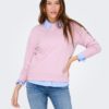 JDY Amalfi Life l/s Sweat, rosa