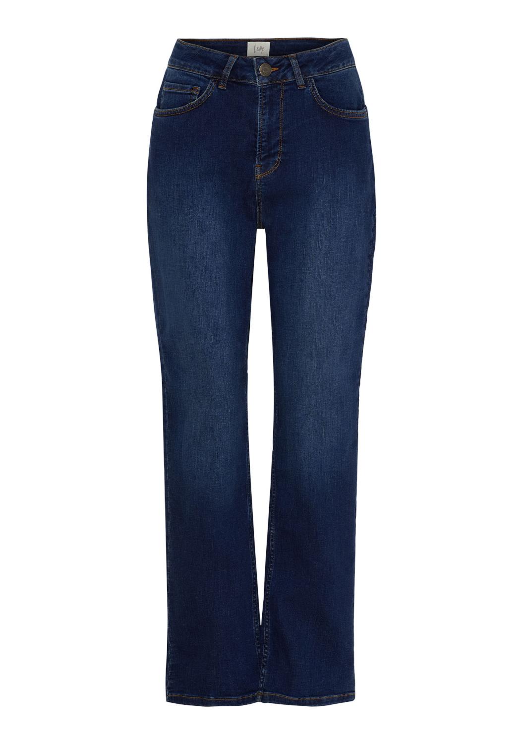 Isay Monza Stright Jeans, mørk denim