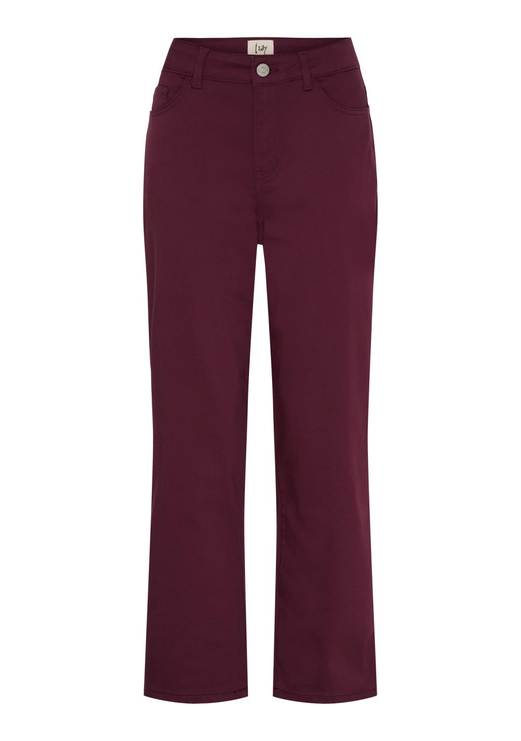 Isay Stright Pant, burgunder
