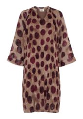 Isay Enge New Dress, mønstret vinrød