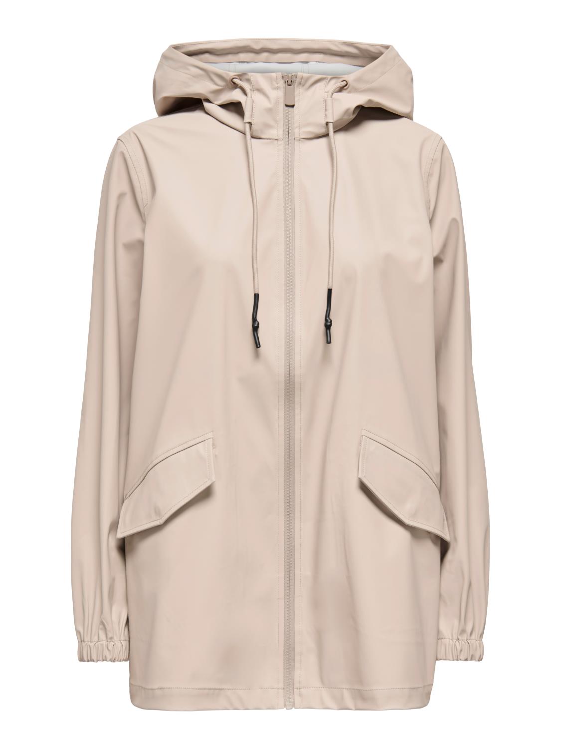 JDY Mulan Raincoat OTW, beige