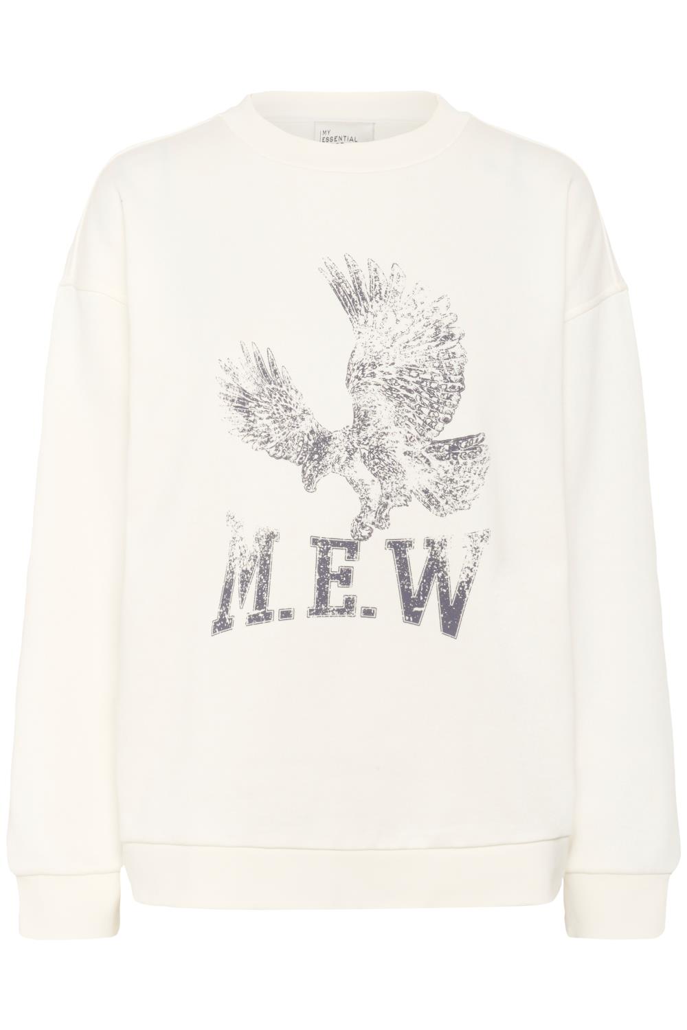 My Essential Wardrobe Diego Eagle Sweat, hvit