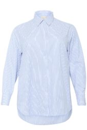 Kaffe Curve KCvicta Shirt, blå stripet